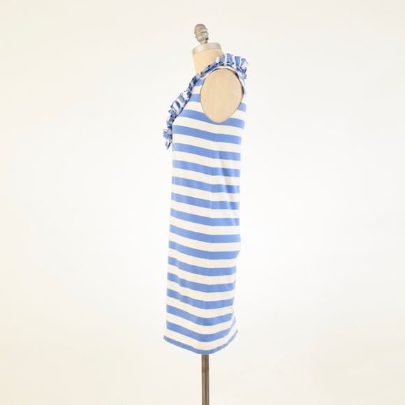 Kate Spade Blue Striped Cotton Shift Dress - Picture 3 of 6